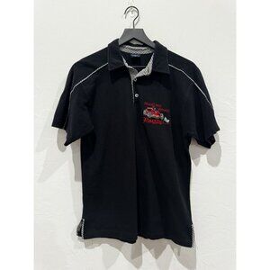 Rayar Grand Prix de Monaco Racing Boys Black Polo Shirt Small